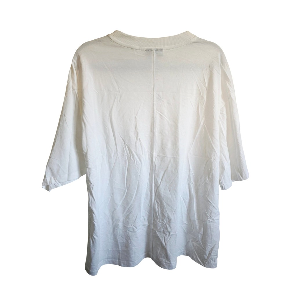 Topshop Mens‎ S  White Relaxed  Short Sleeve Cotton T-Shirt *Makeup Spots* NWT - Picture 6 of 13